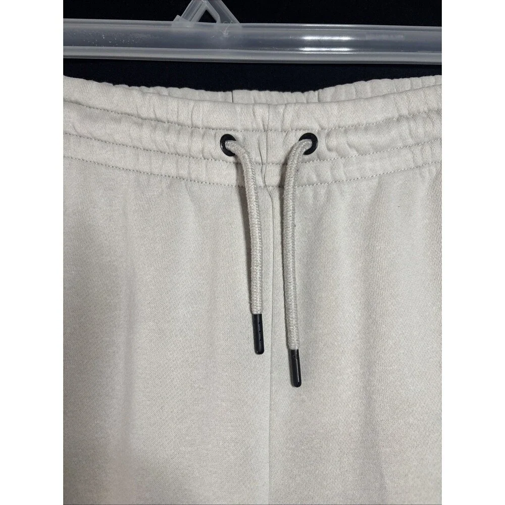 NWOT Reebok Joggers 3x Men’s Beige/white Logo Pockets Drawstring - Picture 2 of 11